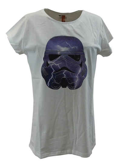 Gozoo T-Shirt (1-tlg) Star War Stormtrooper Thunder Damen Freizeit TShirt Shirt weiss
