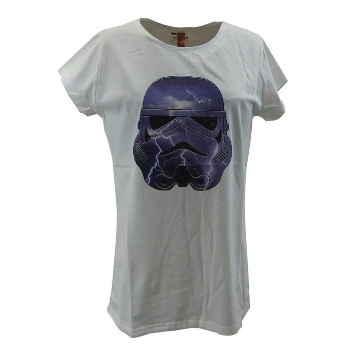 Gozoo T-Shirt (1-tlg) Star War Stormtrooper Thunder Damen Freizeit TShirt Shirt weiss