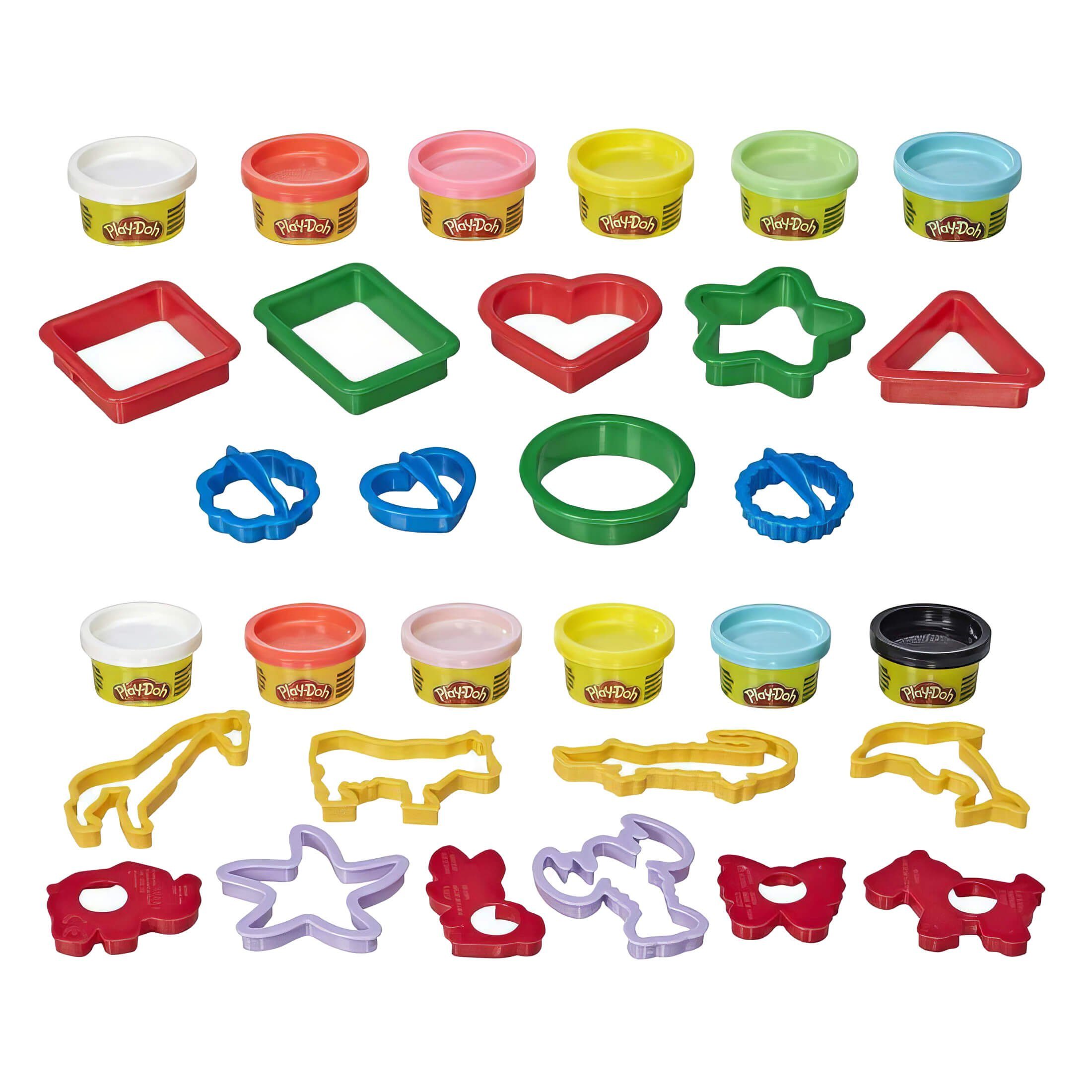 Play-Doh Play-Doh Play-Doh Starters spielend Lernen Knetwerkzeuge Set - Набір форм для піску und (31-tlg), Play-Doh und Tier- Набір форм для піску Set