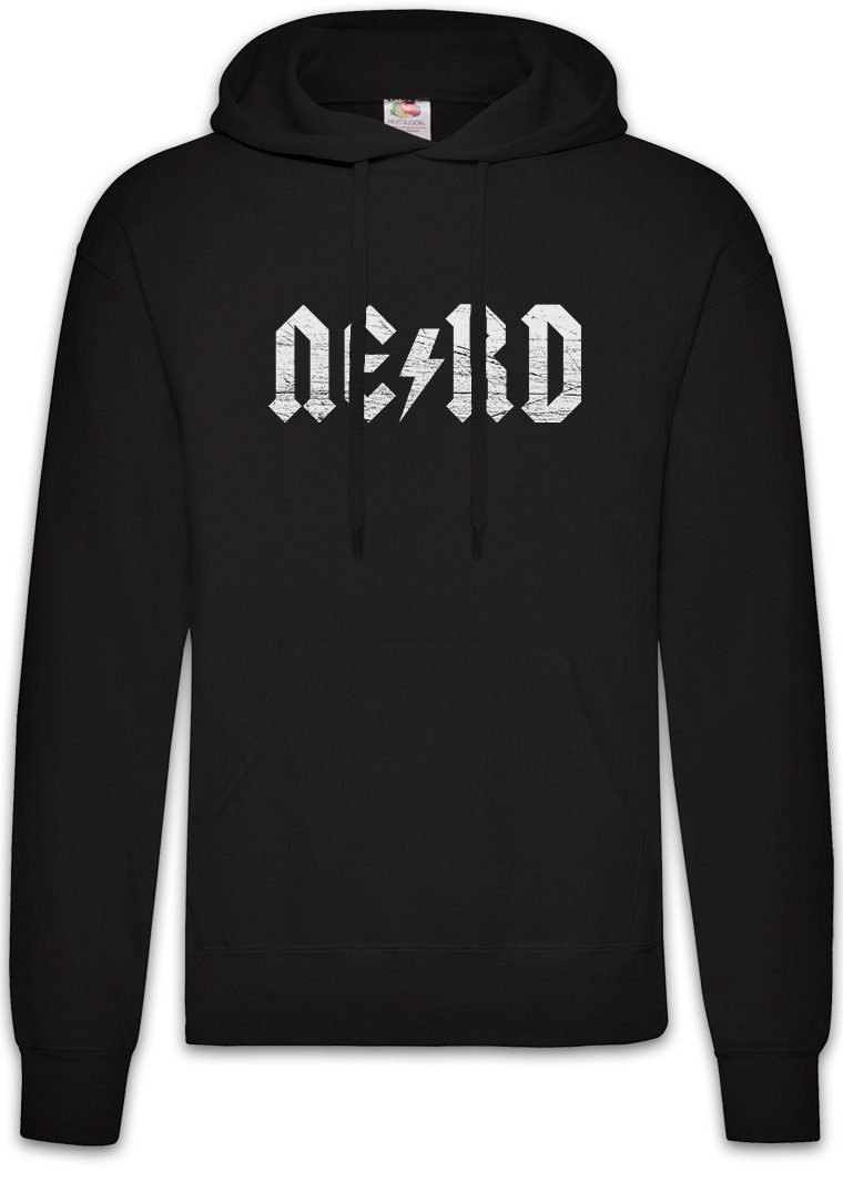 Hoodie Nerd Lightning Herren Hoodie Logo Gitarre Rock Legend Logo AC/DC Metal