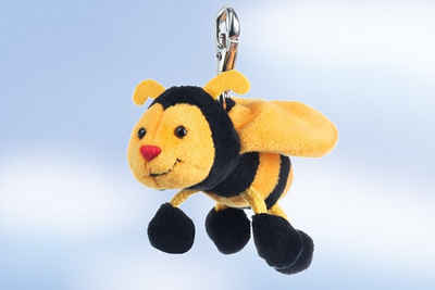 Schaffer® Kuscheltier Schlüsselanhänger Biene 12 cm gelb schwarz Plüschanhänger