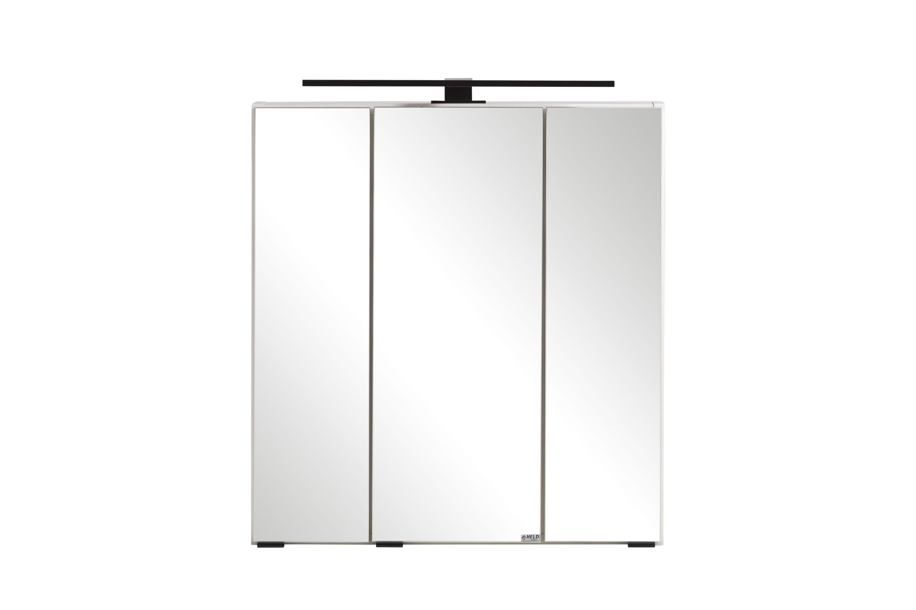 HELD MÖBEL Spiegelschrank in weiß - 60x64x20cm (BxHxT)