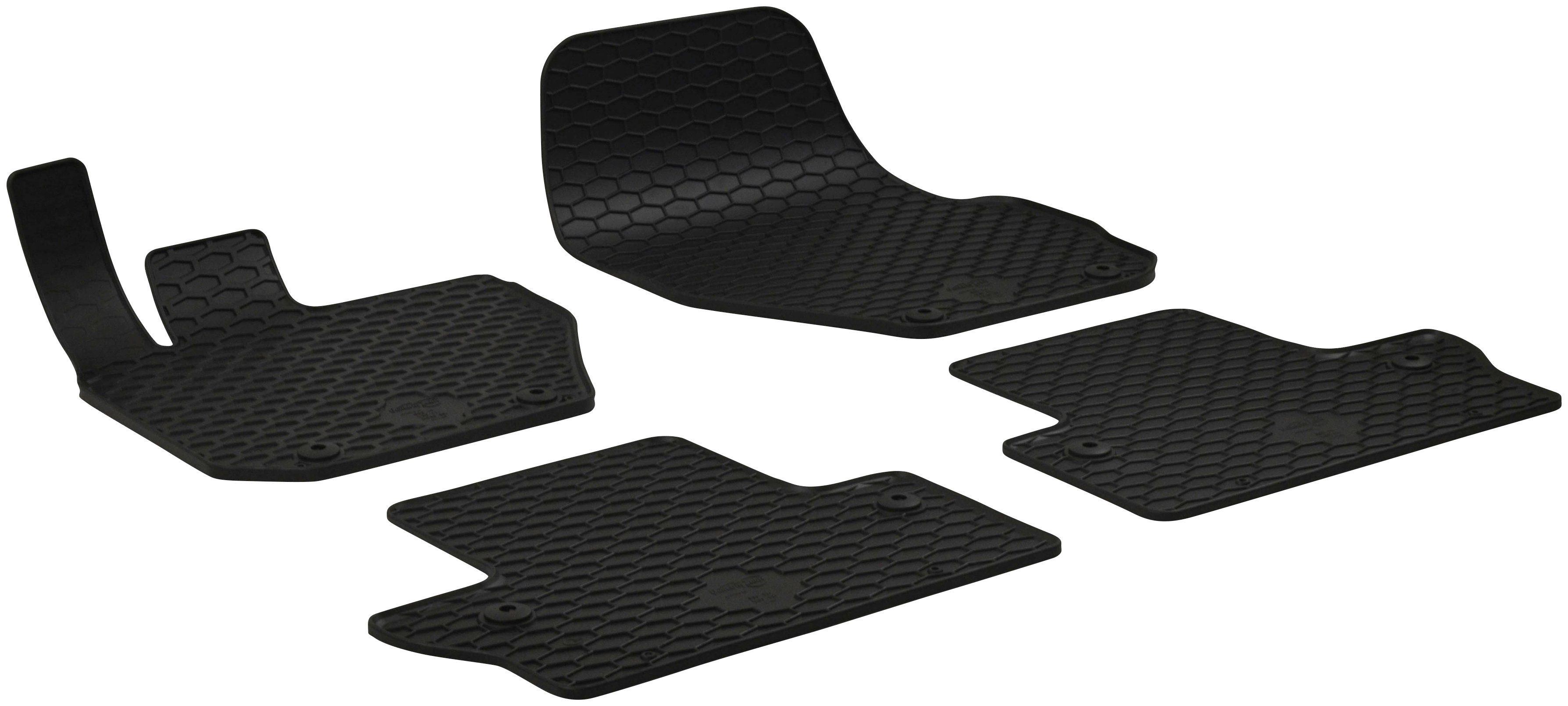 WALSER Passform-Fußmatten (4 St), für Volvo S60, V60 Kombi, Stufenheck, für Volvo S60 II/V602 I 2010-12/2018