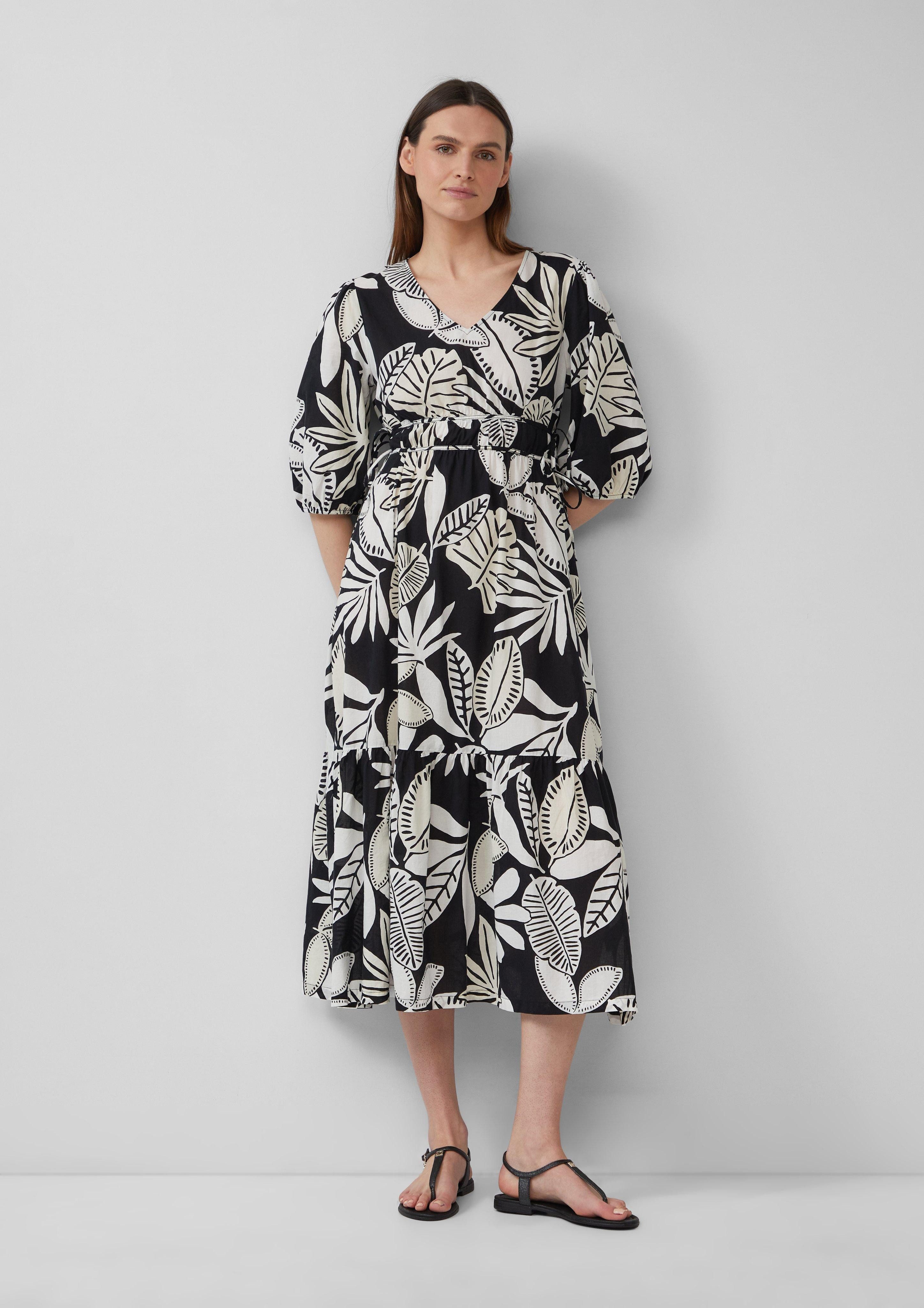 s.Oliver Maxikleid Maxikleid aus Baumwolle mit günstig online kaufen