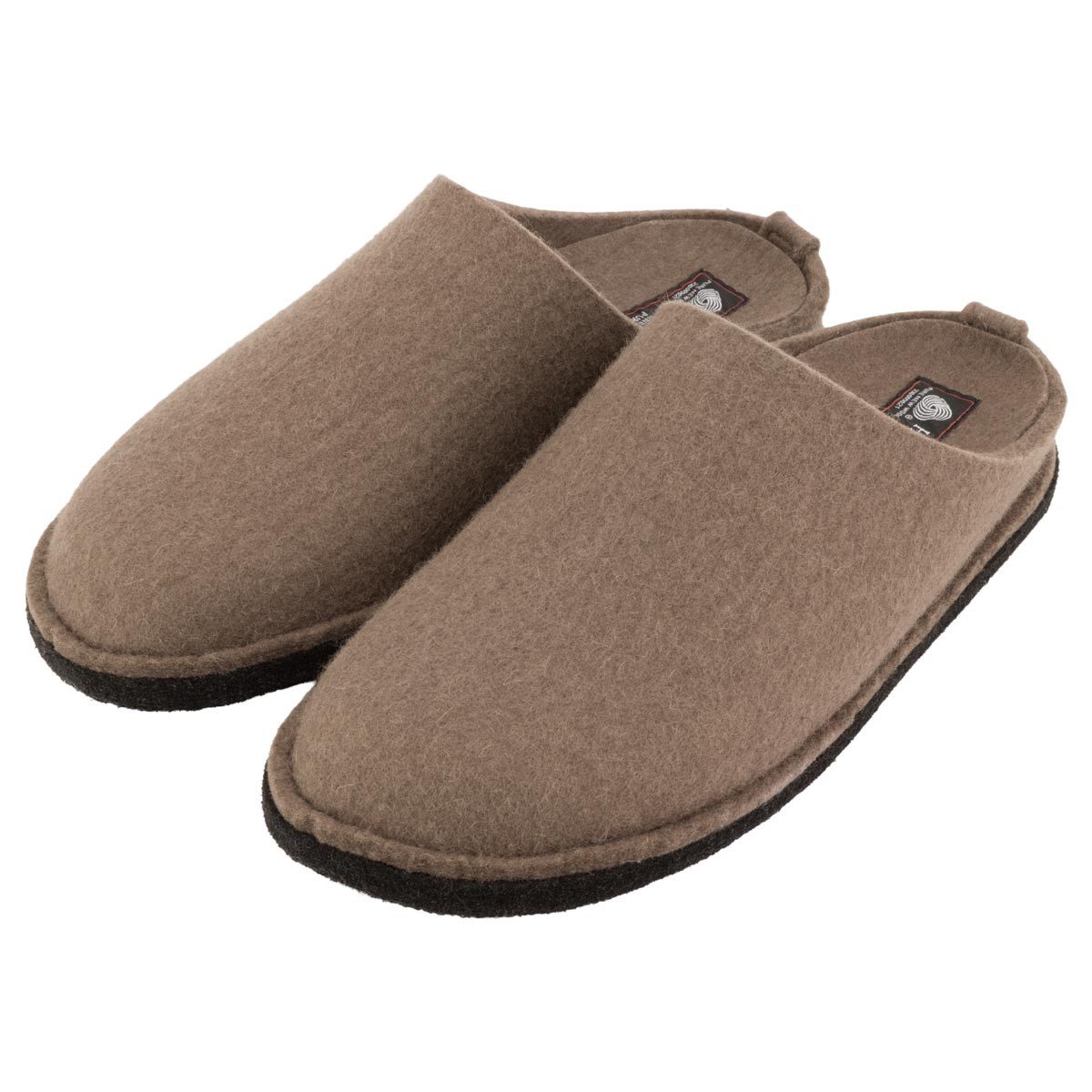 Haflinger Flair Soft Pantoffel (1-tlg) Pantoffeln - 100% reiner Wollfilz, Eingearbeitetes Fußbett