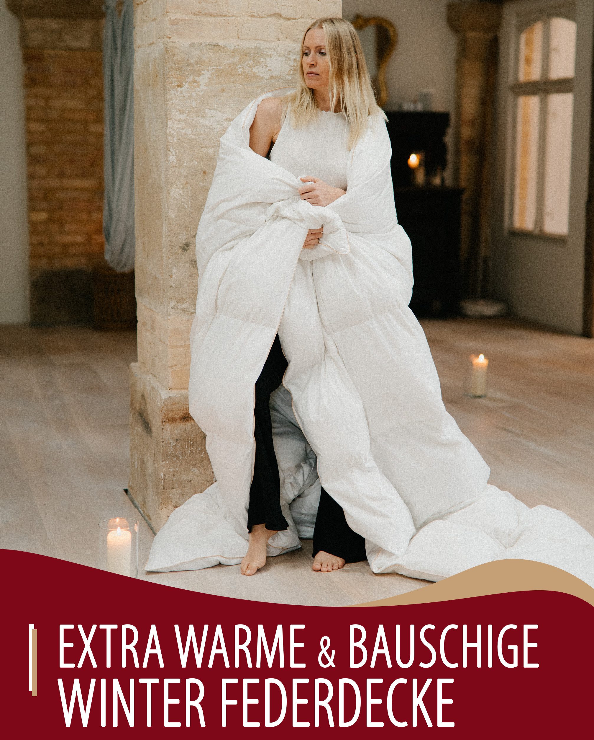 EVAN BROWNS Federbettdecke Bettdecke mit 90% Federn und 10% Daunen - Feder günstig online kaufen