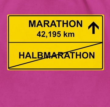 Shirtracer Turnbeutel Marathon, Wandern Laufen Joggen Zubehör