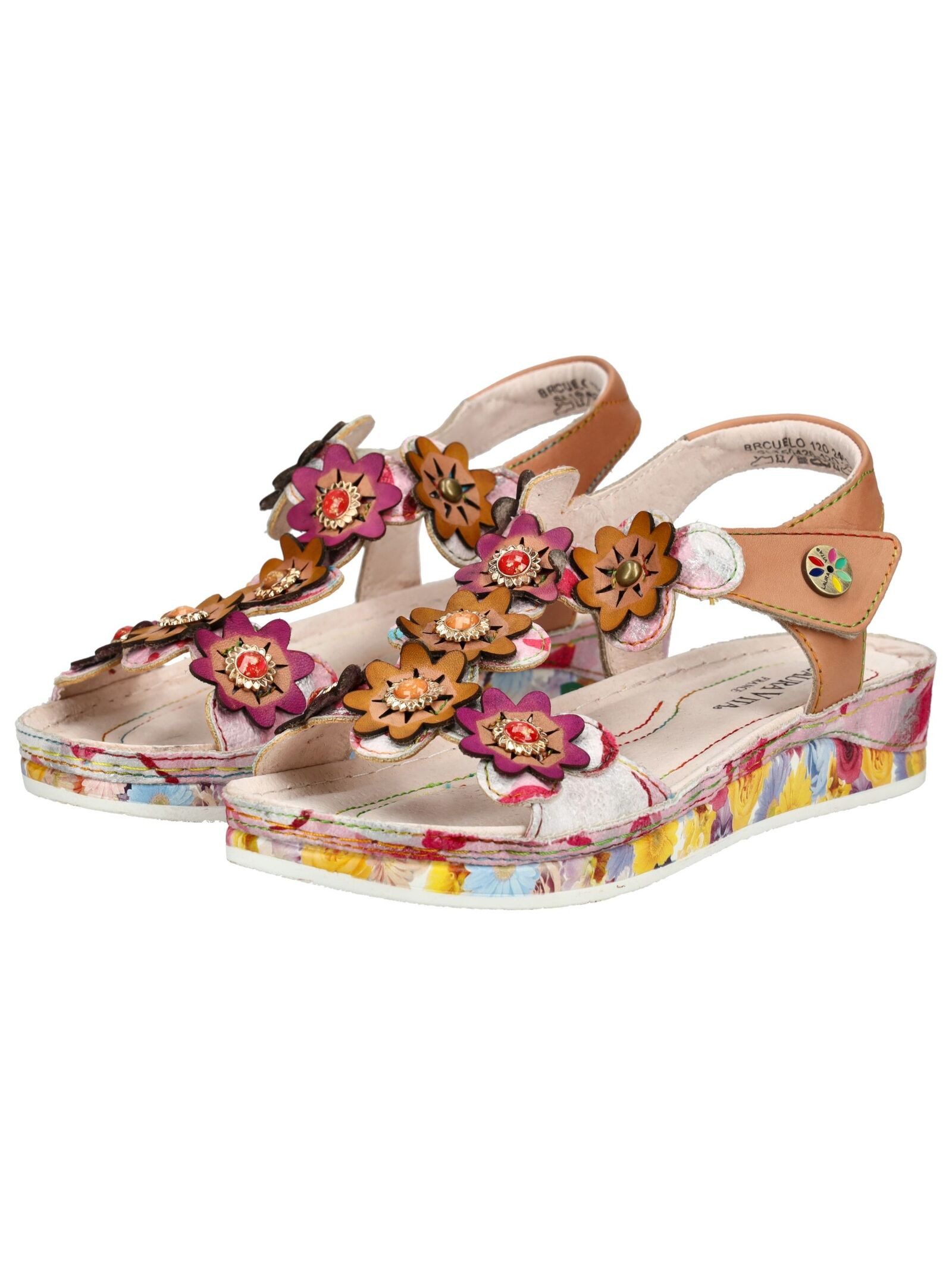 LAURA VITA LAURA VITA Sandalen Leder/Textil Riemchensandale