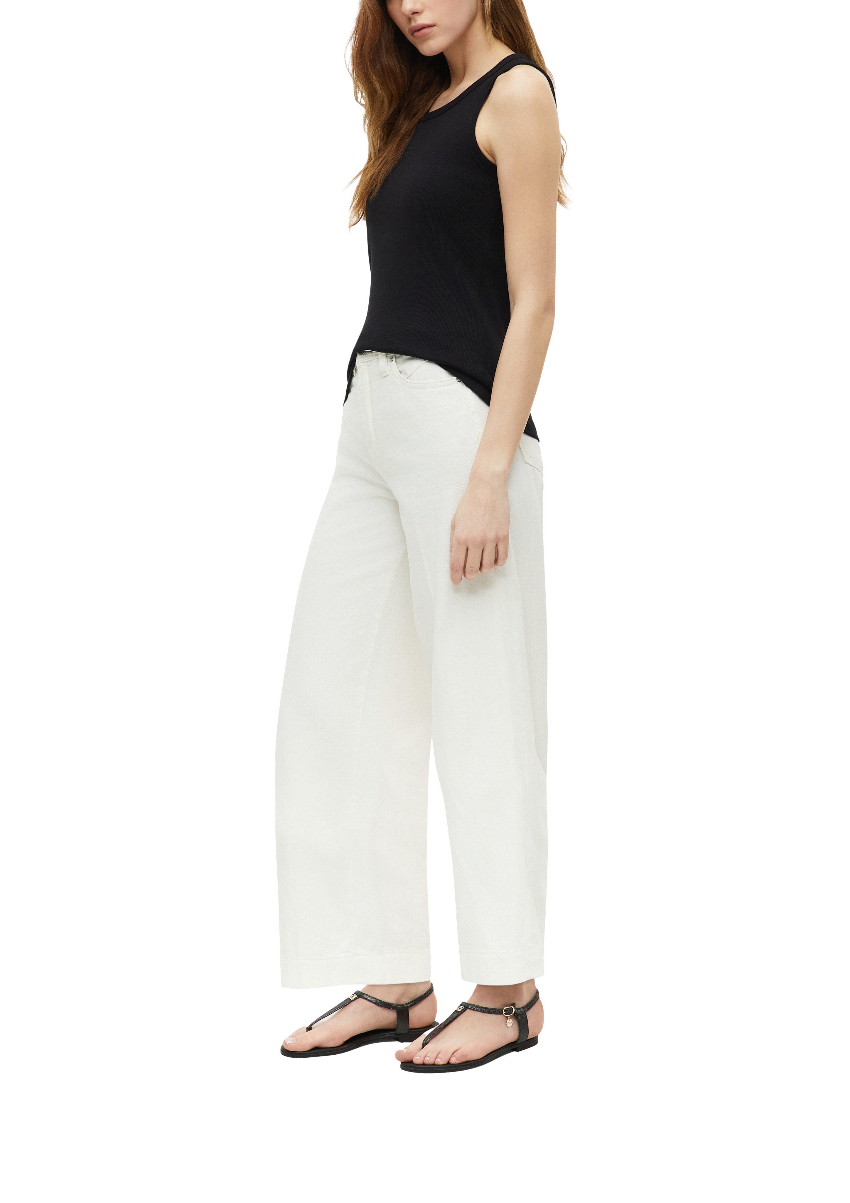 s.Oliver Weite Jeans mit weitem Bein und Bundfalte