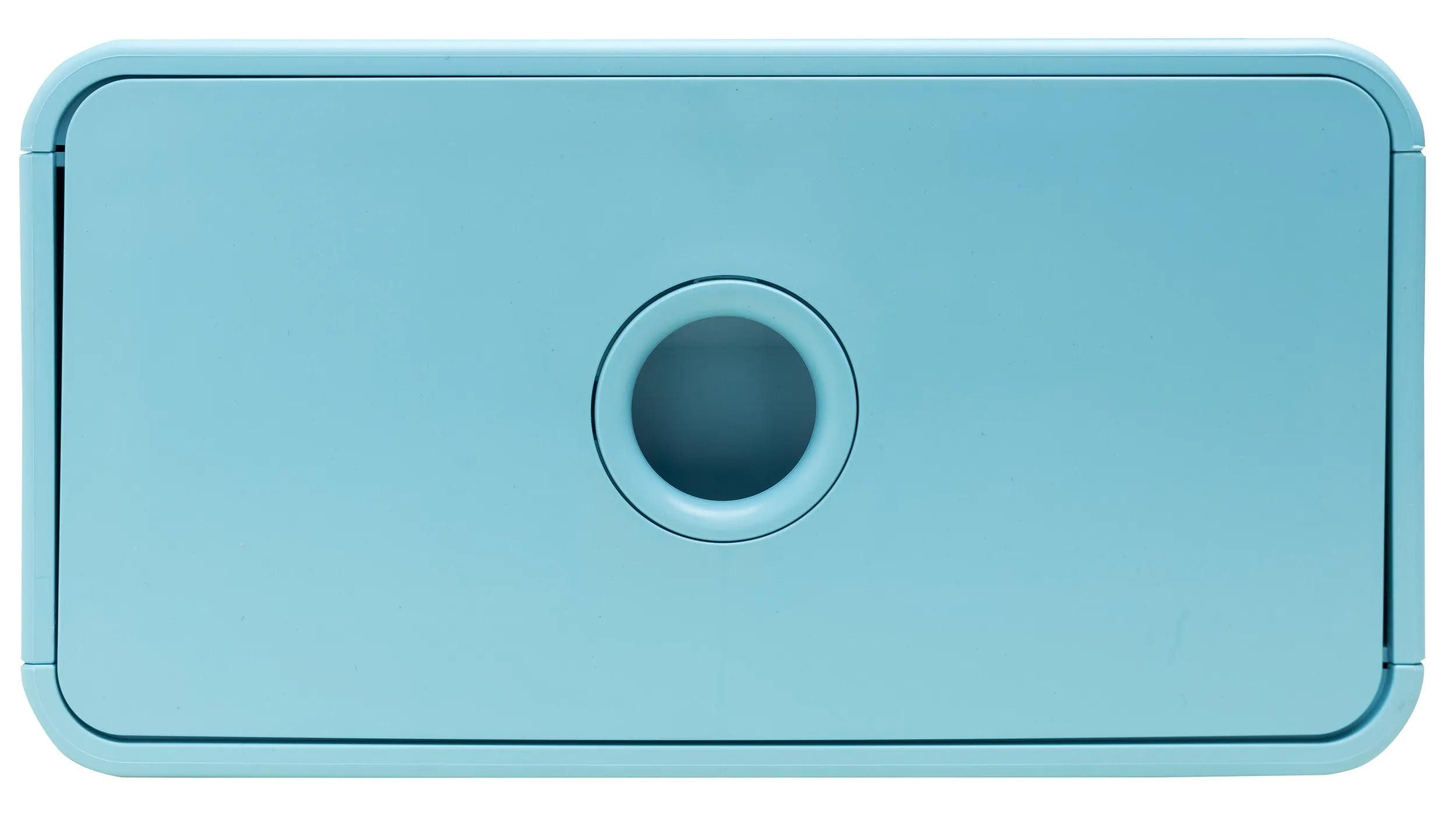 EXACOMPTA Aufbewahrungsbox 3x Ablagemodul Tiny Box, 1 Schublade, Skandi - Frostblau - 315433D, Boxen stappelbar