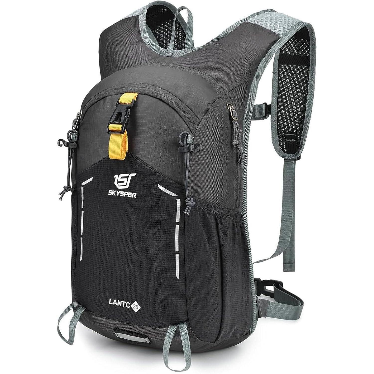 LuxusKollektion Trekkingrucksack Wanderrucksack Herren Tagesrucksack Trekkingrucksack 25Liter Grau-25l