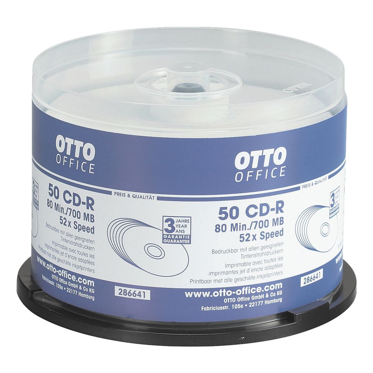 Otto Office CD-Rohling CD-R printable, 700 MB, bedruckbar