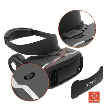 Celexon Expert - 3D Virtual Reality Brille VRG 3 Virtual-Reality-Headset (Passiv, Pupillen- / Sehstärkeneinstellung, für Smartphones von 3,5” bis 5,7)