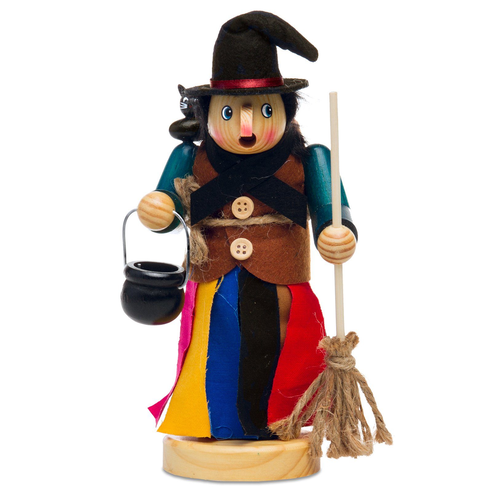 SIKORA Weihnachtsfigur RM-H Holz Räuchermännchen Hexe günstig online kaufen