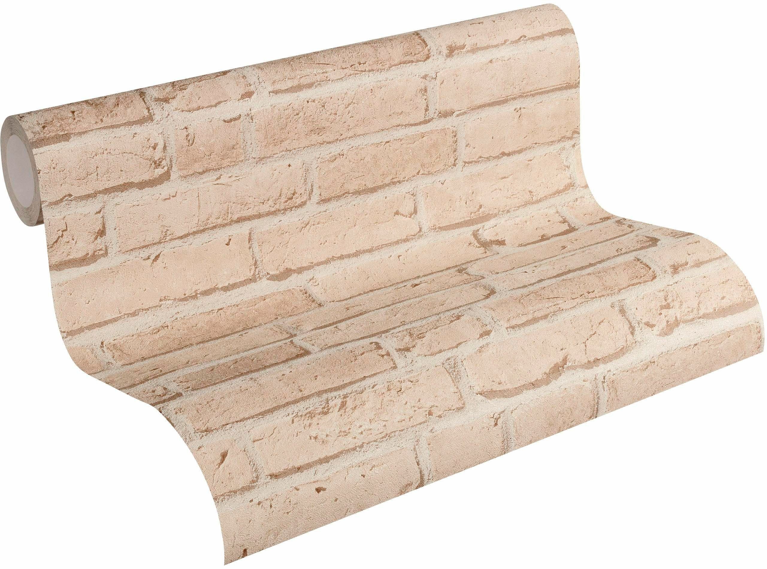 living walls Vliestapete Best of Wood`n Stone 2nd Edition, leicht strukturiert, Motiv, Steinoptik, gemustert, Struktur Tapete Stein Tapeten Wohnzimmer Schlafzimmer Küche Flur Optik