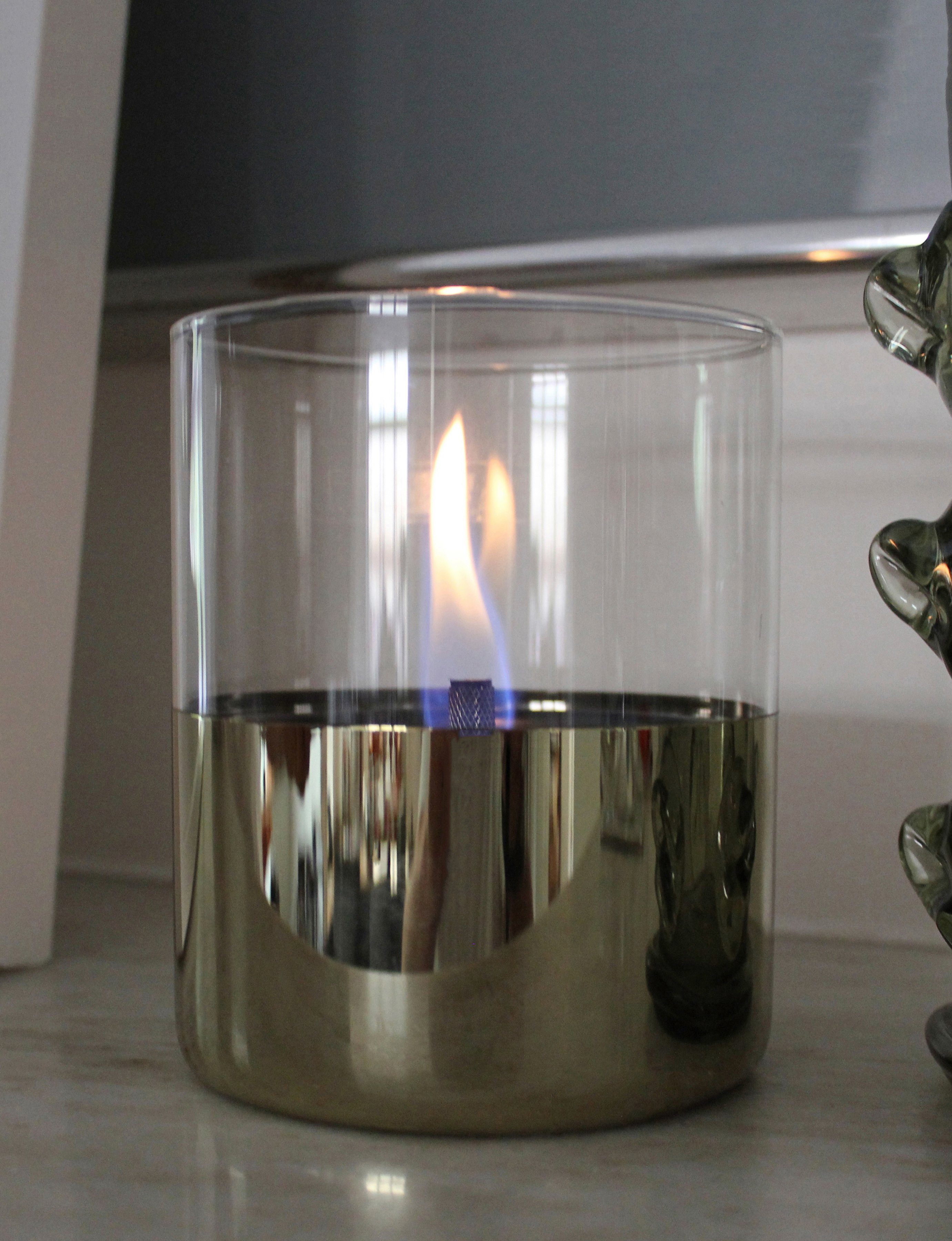 TENDERFLAME Tischfeuer LILLY, mit Glasumfassung