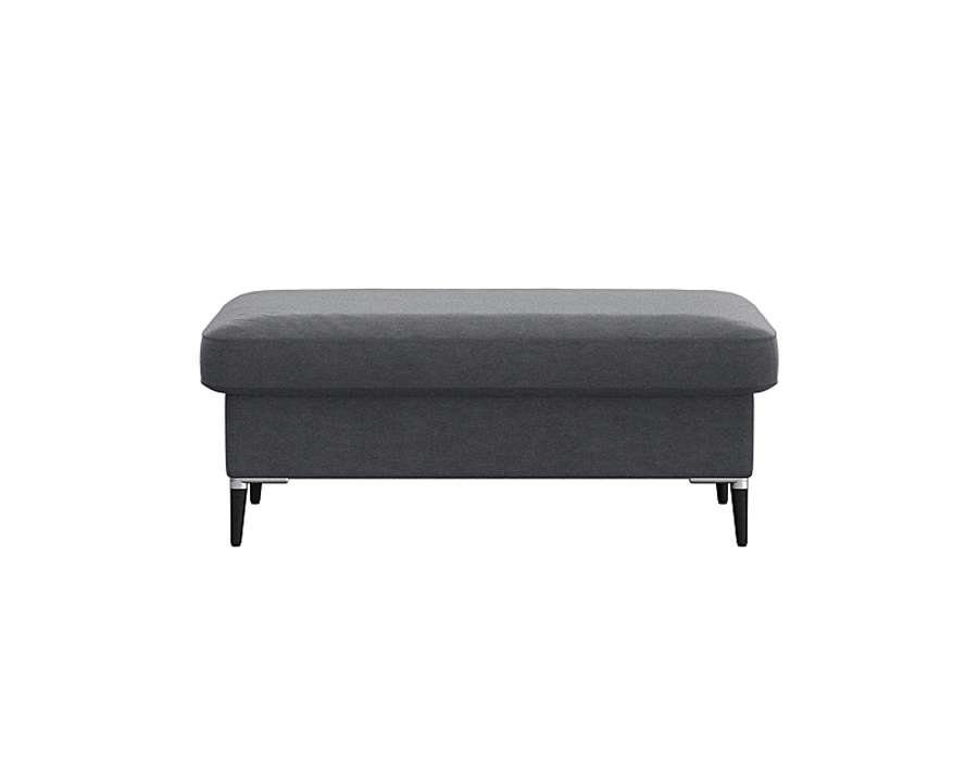 FLEXLUX Pouf Fiore, Kaltschaum, Füße Alu+schwarz