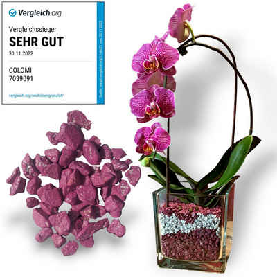 colomi Pflanzgranulat Spezial Pflanzboden für Orchideen - patentiert weiss, mit Ionenaustauscher, 1 Liter