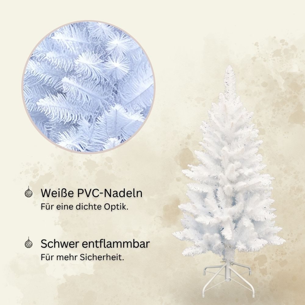 RS Trade Künstlicher Weihnachtsbaum Weihnachtsbaum „Snowflake“ PVC 1015 – Bild 3 von 5