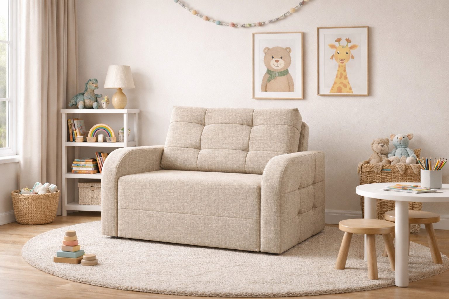 MOEBLO Kindersofa PORTO 120, Schlafsessel Sofa Sessel Jugendsofa Schlafsofa günstig online kaufen