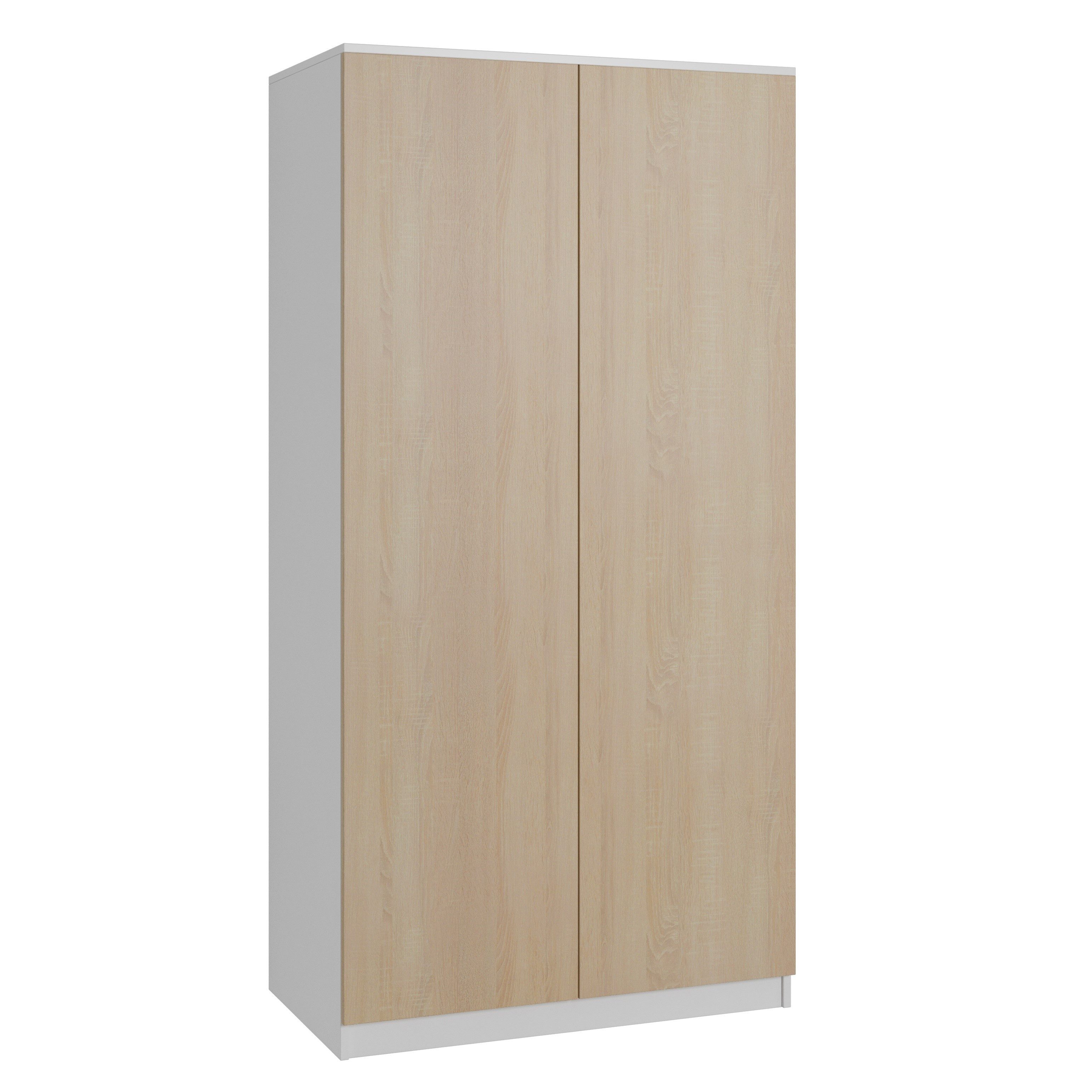 Beautysofa Kleiderschrank Zweitüriger mit Schiebetüren LOOK günstig online kaufen