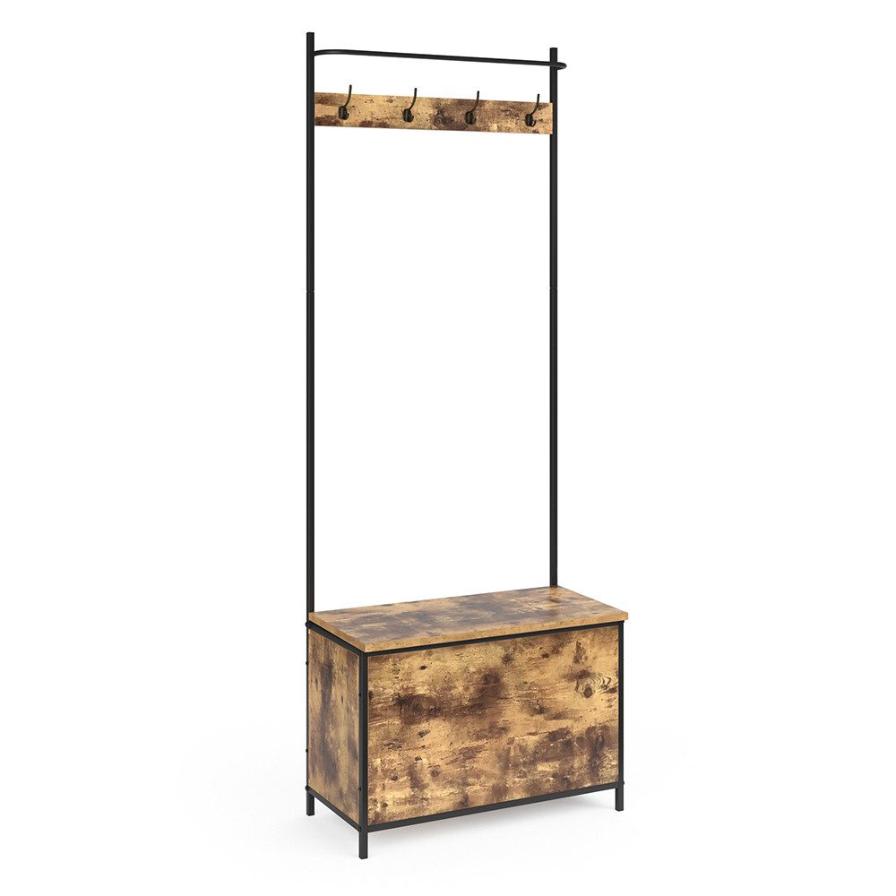 Vicco Garderobe Fyrk, Eiche rustikal/Schwarz, 65 x 175 cm (kein Set)