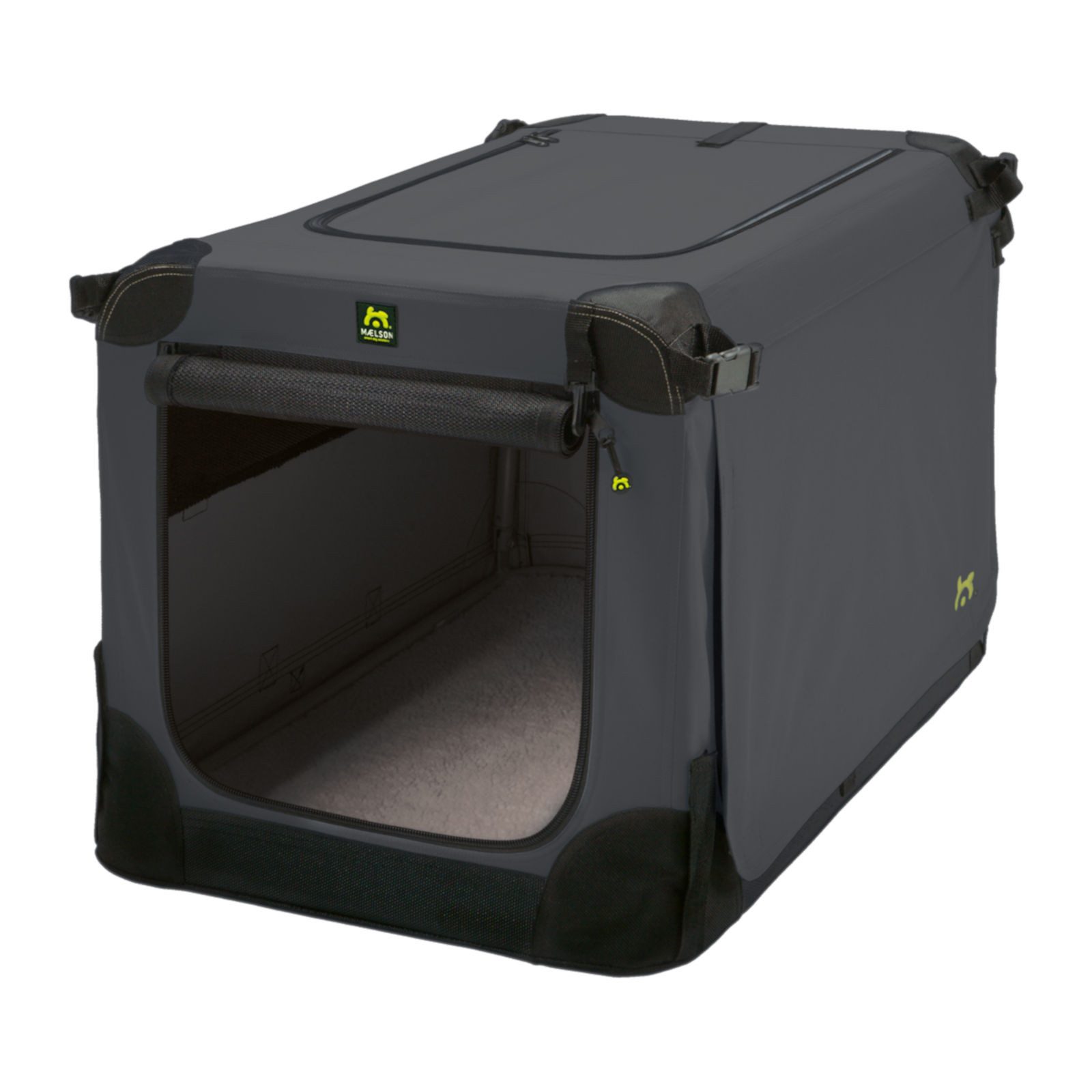MAELSON Tiertransportbox Soft Kennel anthrazit + Treatee Mag Pouch, Transportbox und Leckerl...