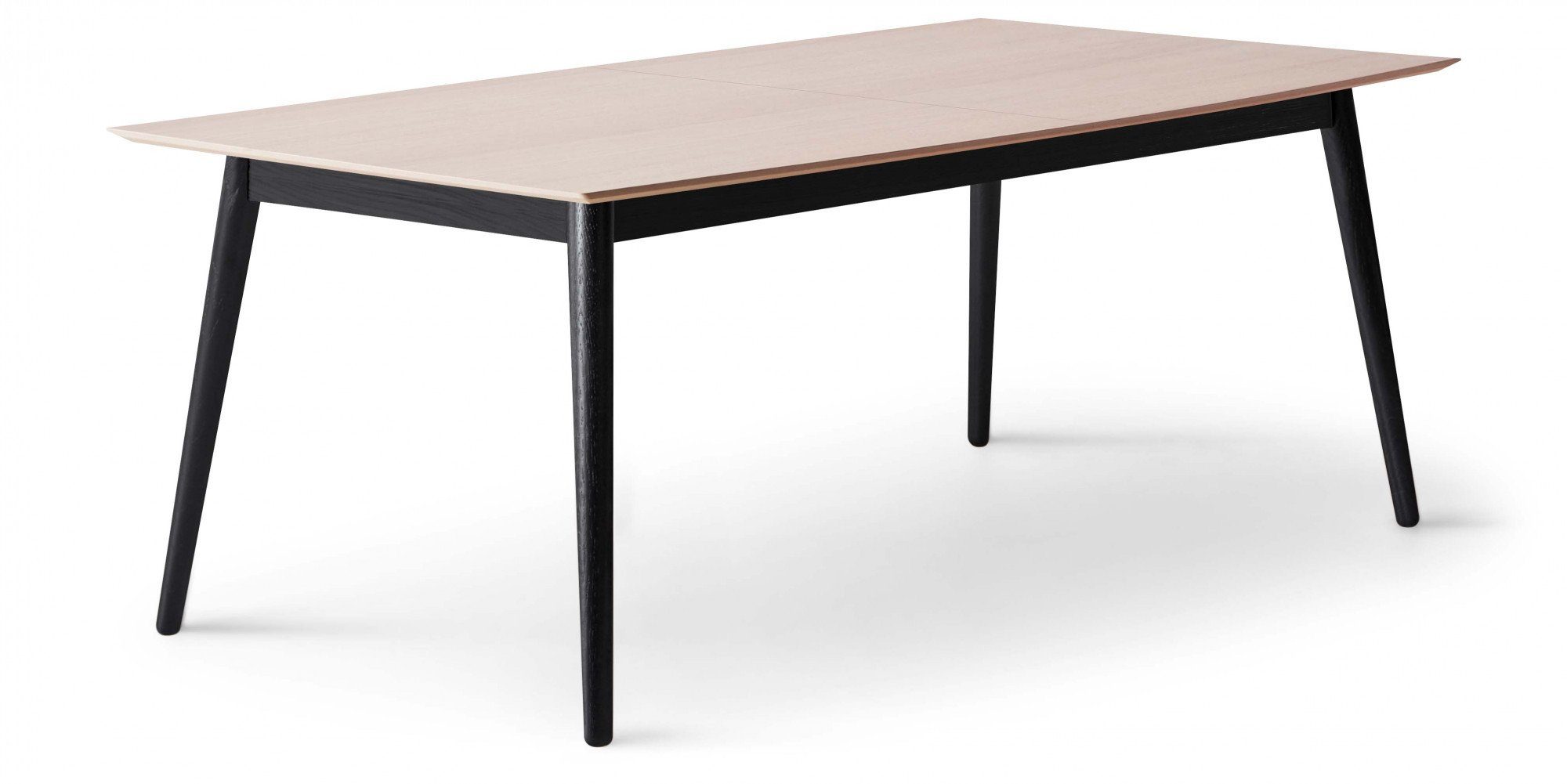 Hammel Furniture Esstisch Meza by Hammel (1-St), rechteckige Tischplatte MDF, Massivholzgestell, mit 2 Einlegeplatten Natur | Natur