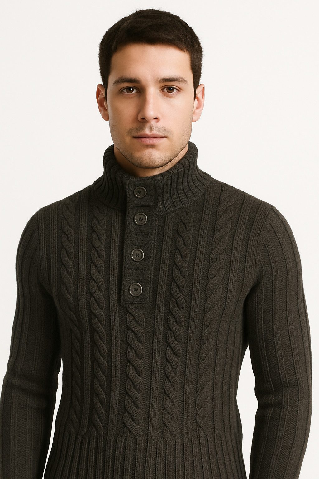 Banco Strickpullover Herren Pullover Winter Rollkragen günstig online kaufen