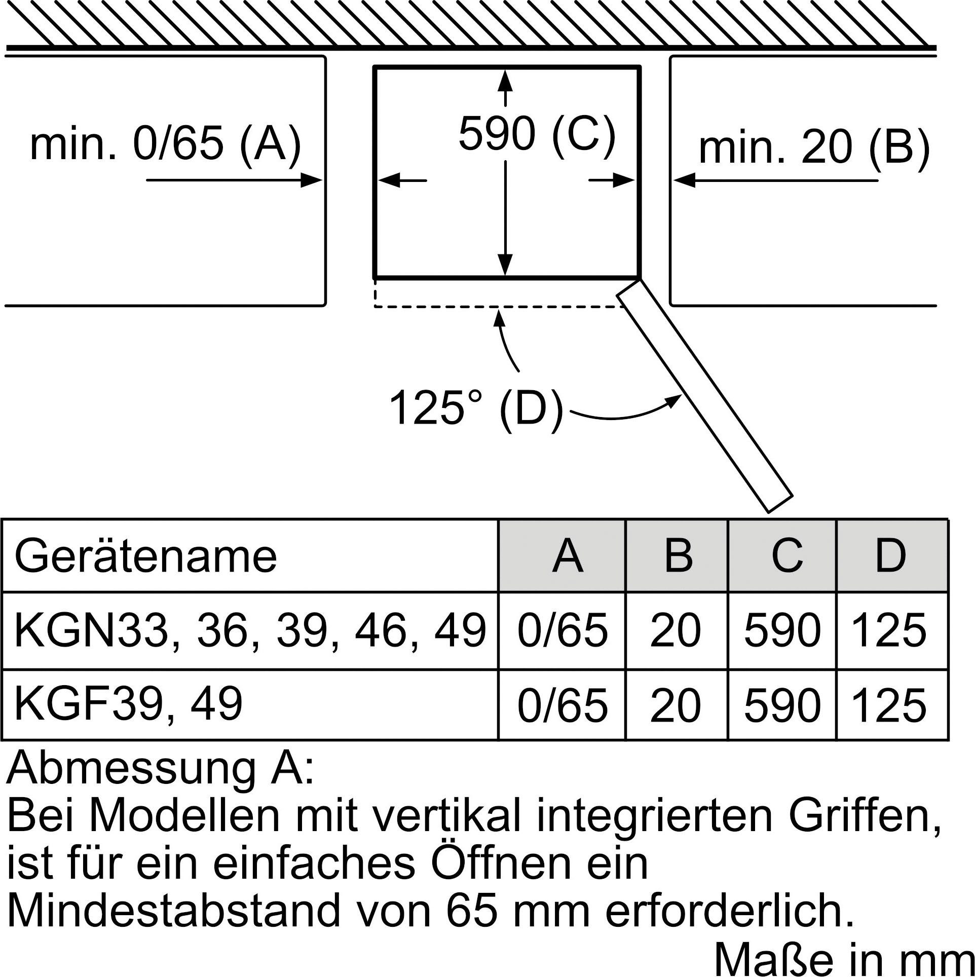 186 cm 60 KGN36NLEA, hoch, Kühl-/Gefrierkombination edelstahl BOSCH 2 cm breit optik