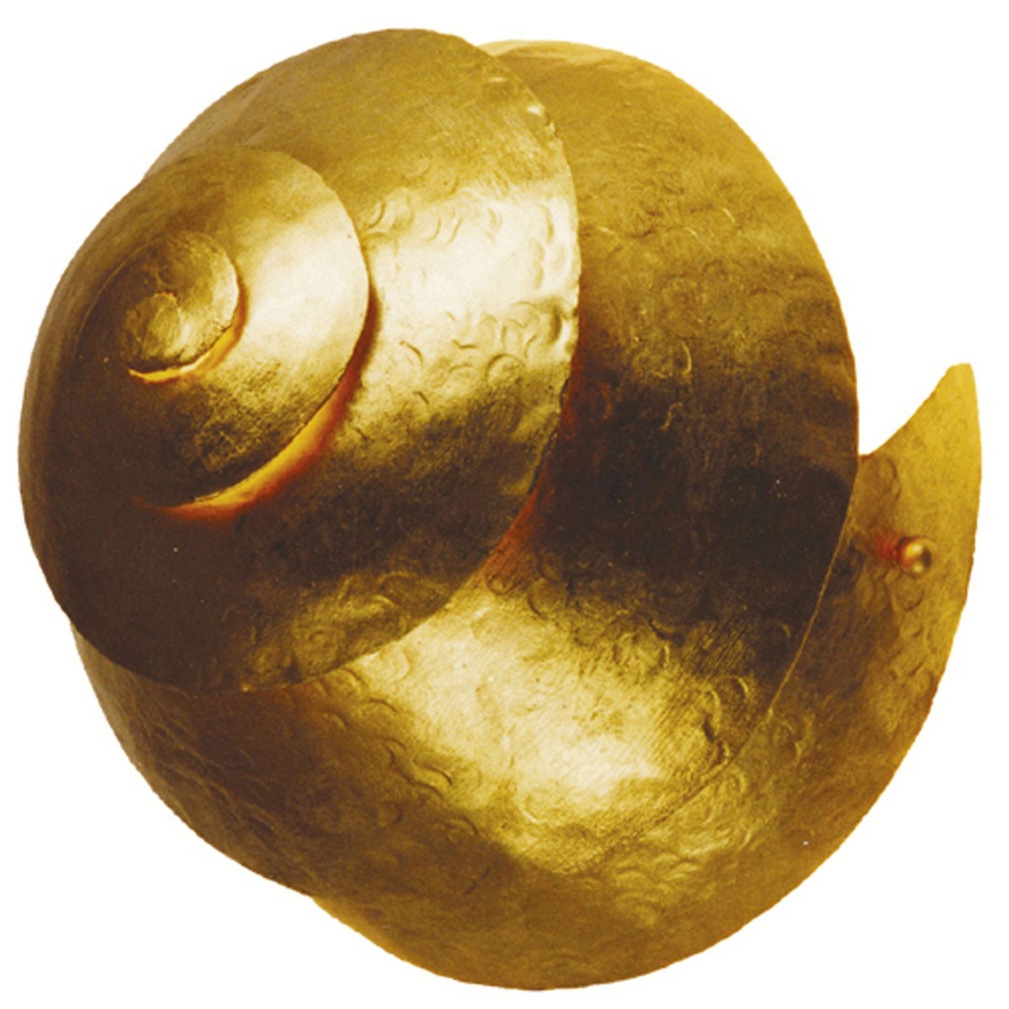 Holländer Wandleuchte Snail One Eisen Gold