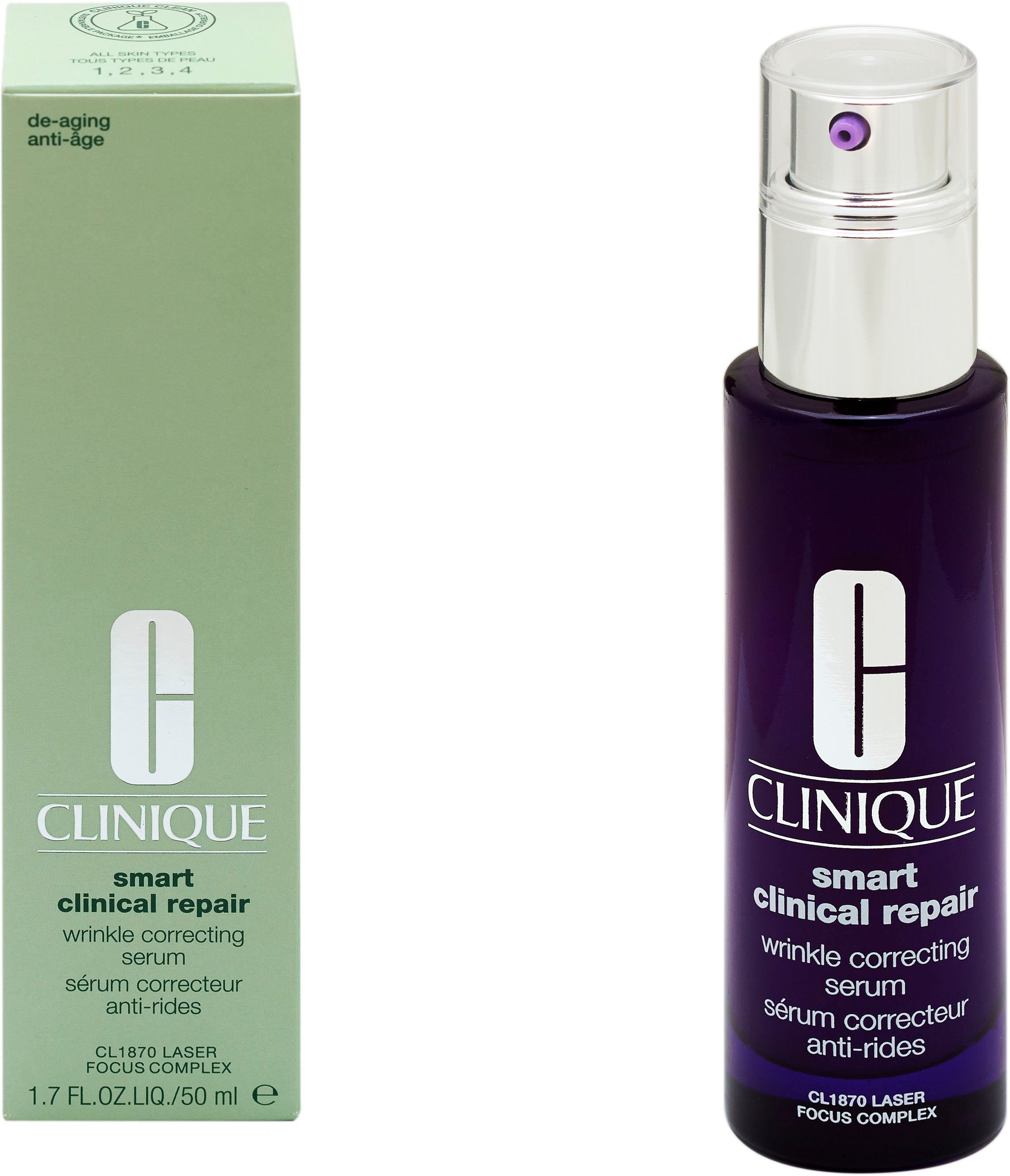 CLINIQUE Gesichtsserum Smart Clinical Repair Serum, Enthält hochwertige Inhaltsstoffe