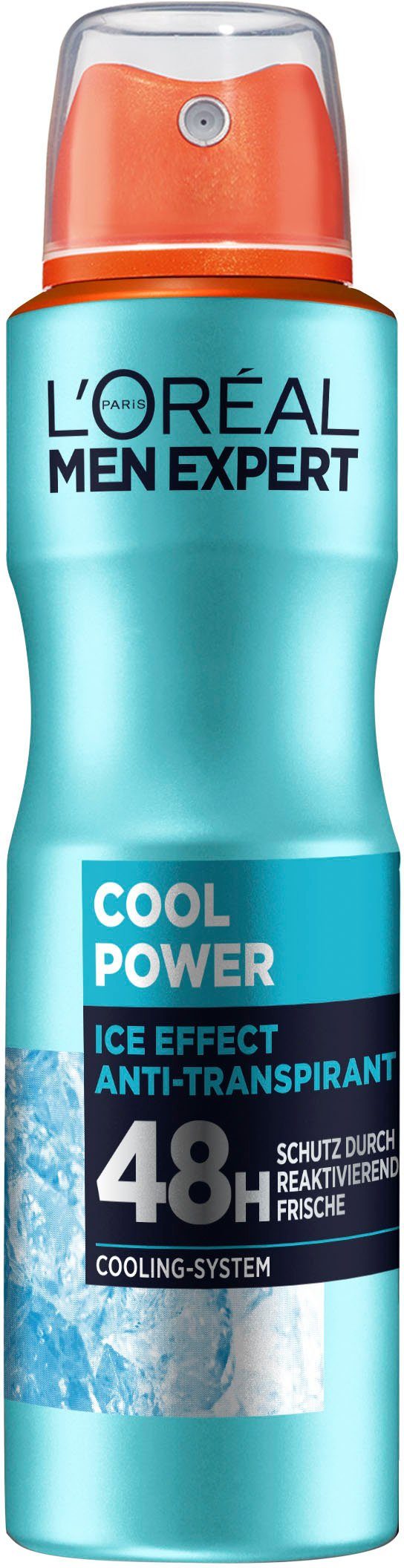 MEN 6-tlg. Power Packung, Deo-Spray PARIS 48h, L'ORÉAL Spray Cool EXPERT Deo