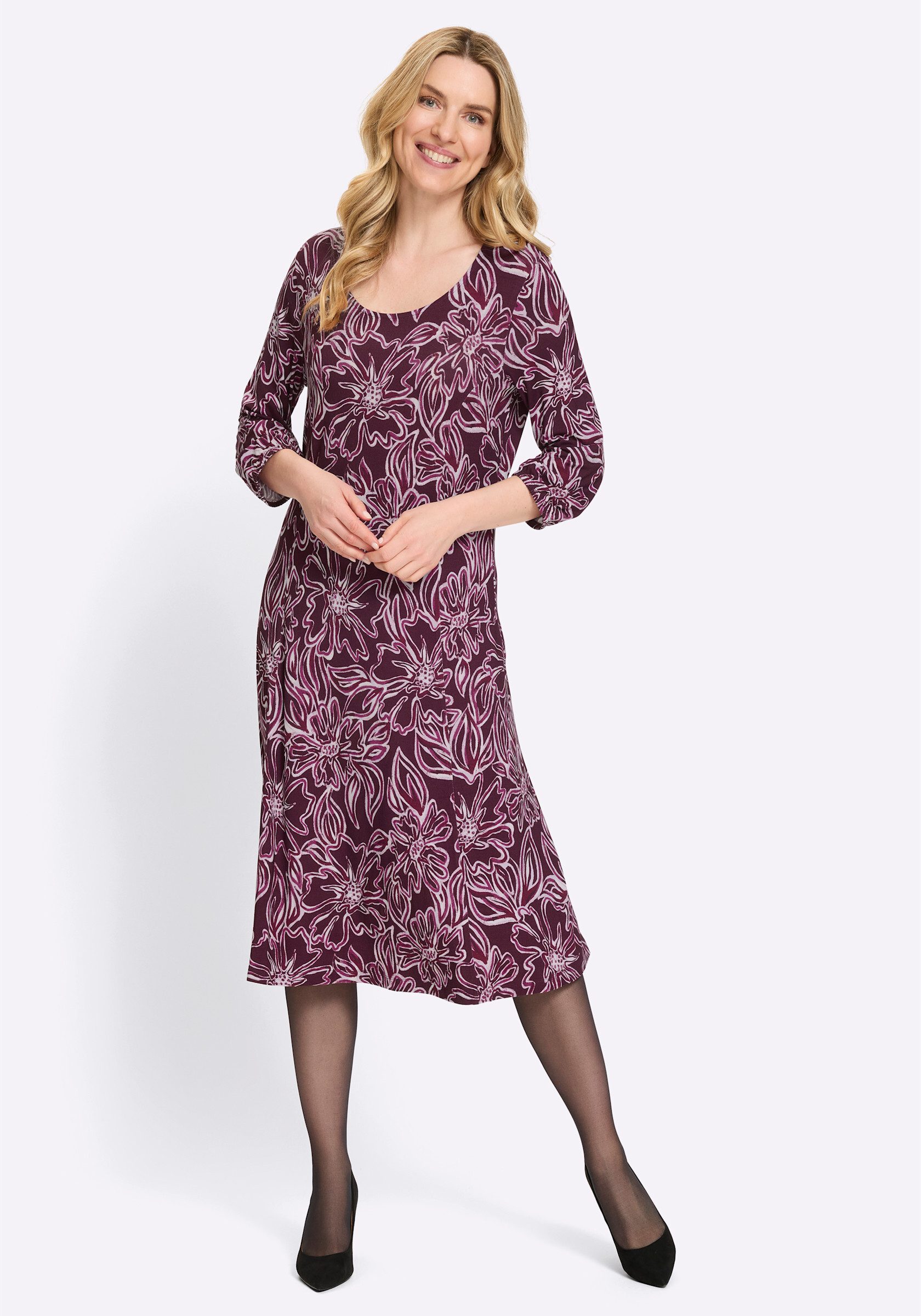 Sieh an! Jerseykleid Jersey-Kleid 3/4-Arm