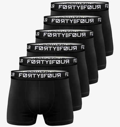 FortyFour Боксерські чоловічі труси, боксерки Herren Männer Unterhosen Baumwolle Premium Qualität perfekte Passform (Vorteilspack, 6er Pack) S - 7XL