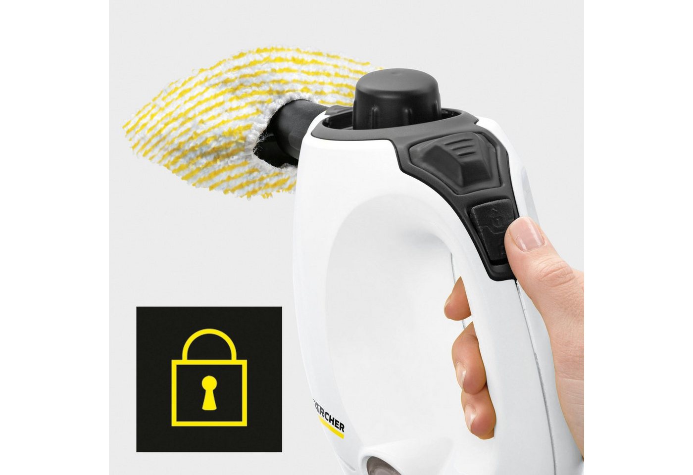 KÄRCHER Handdampfreiniger HandSC 1, 1200 W, Dampfdruck: 3 bar, Aufheizzeit: 3 min.