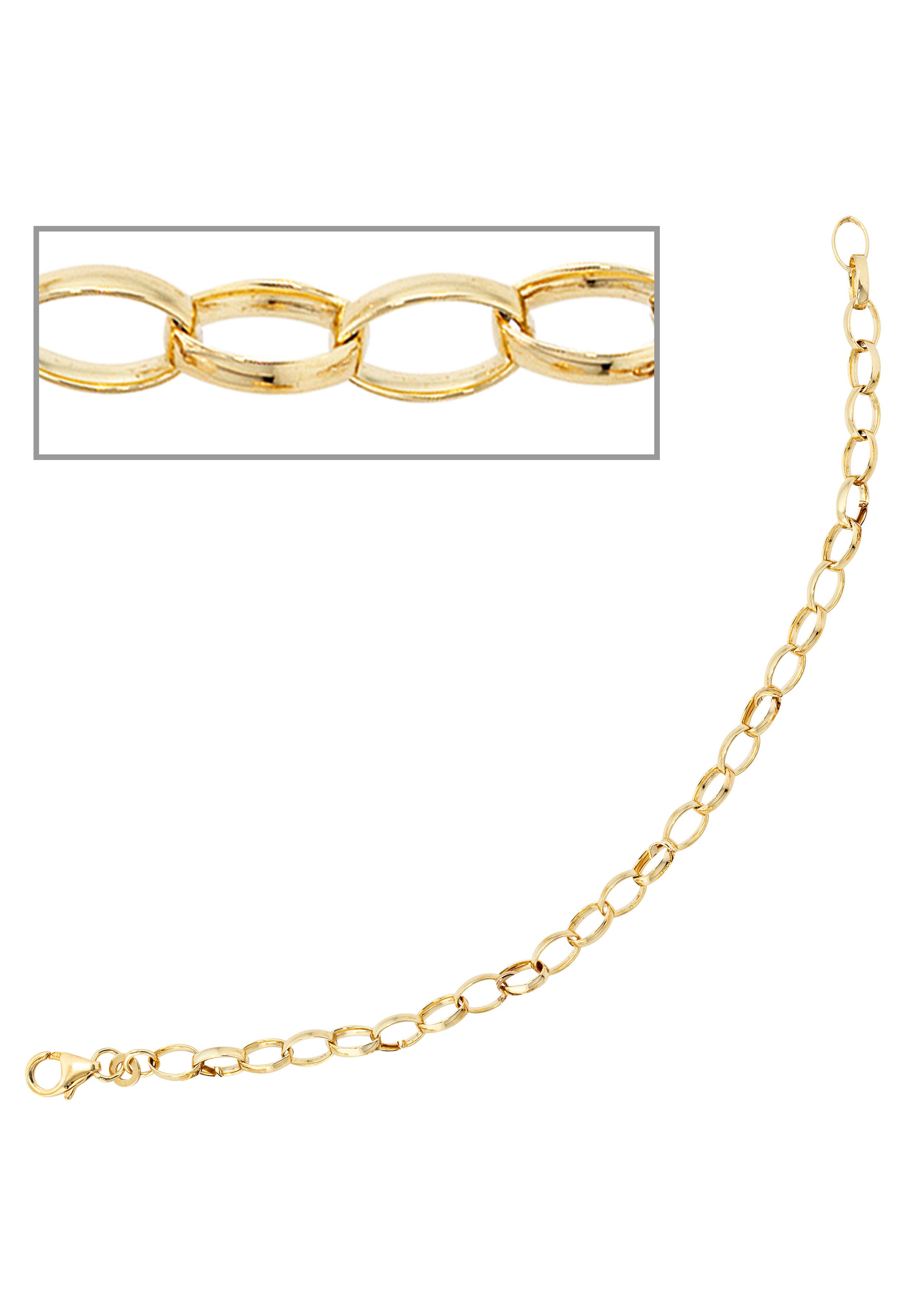 JOBO Goldarmband Bettelarmband für Charms, 333 Gold 19 cm