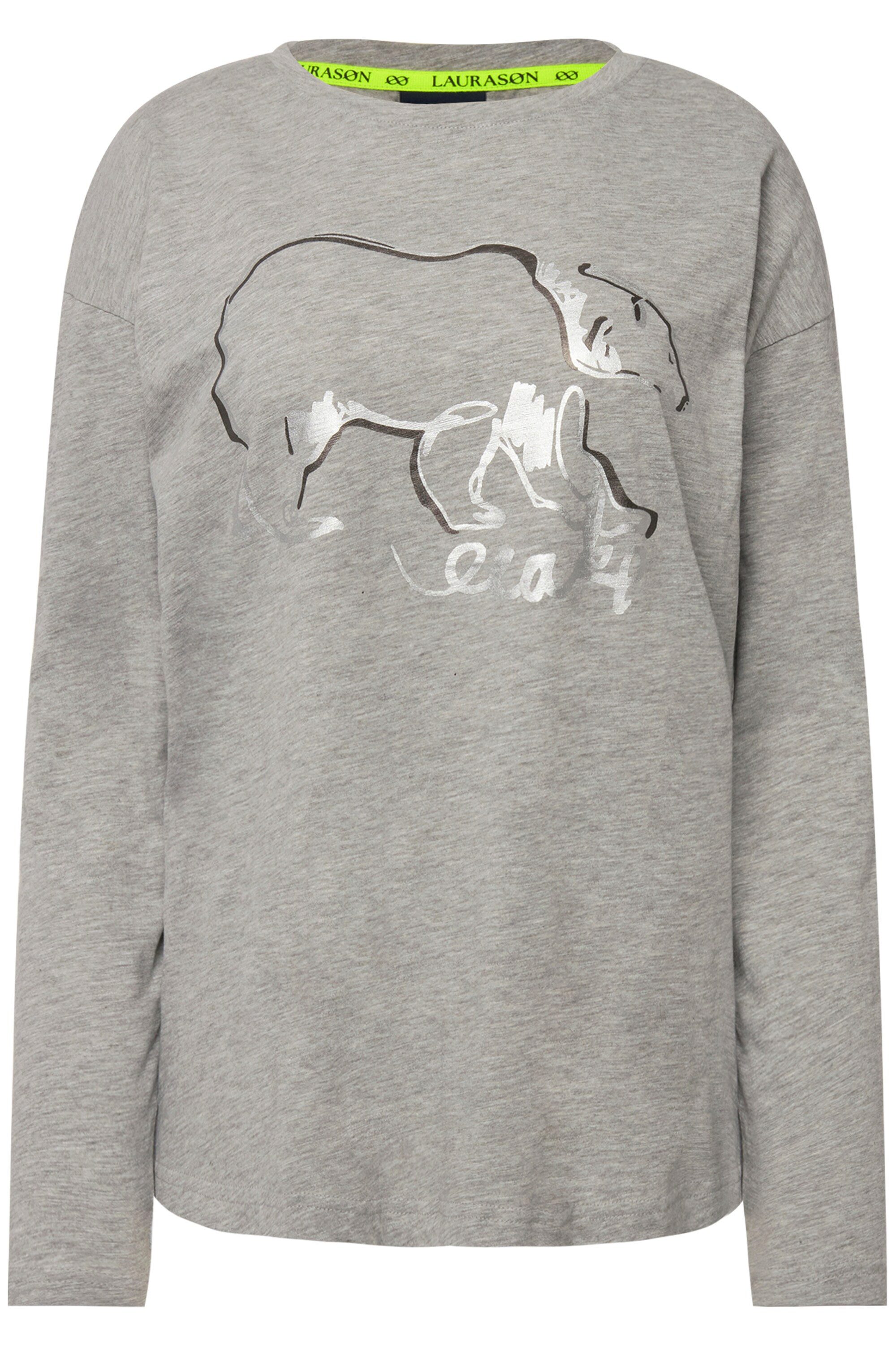 Laurasøn Longsleeve T-Shirt oversized Eisbär Rundhals Langarm günstig online kaufen