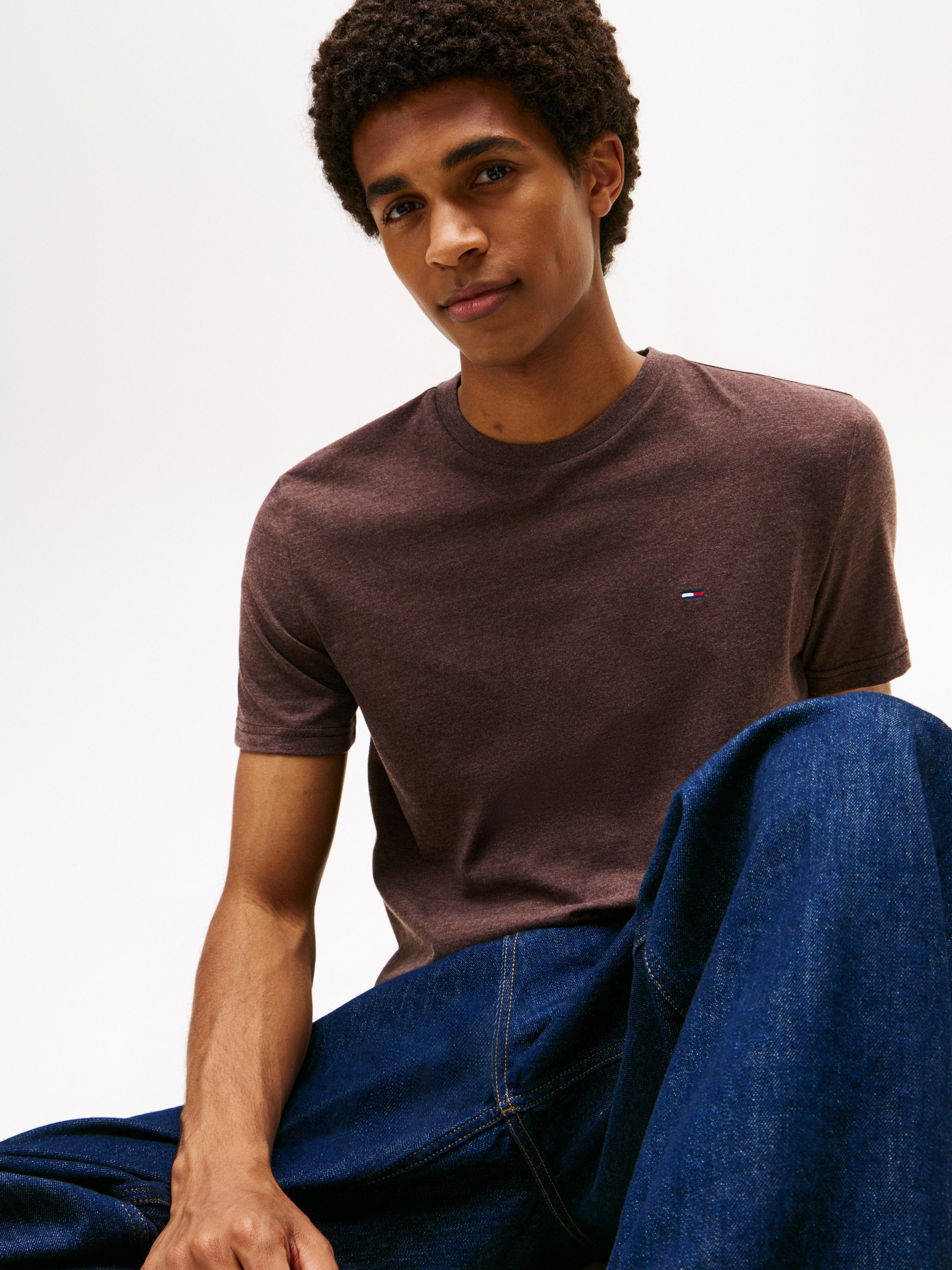 Tommy Jeans T-Shirt TJM XSLIM JASPE HTR TEE EXT Mit Rundhalsausschnitt günstig online kaufen