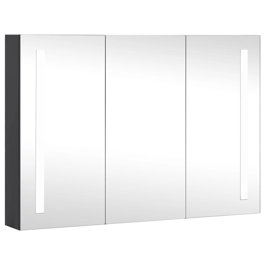 cm Badezimmerspiegelschrank fürs 89x14x62 vidaXL LED-Spiegelschrank Bad