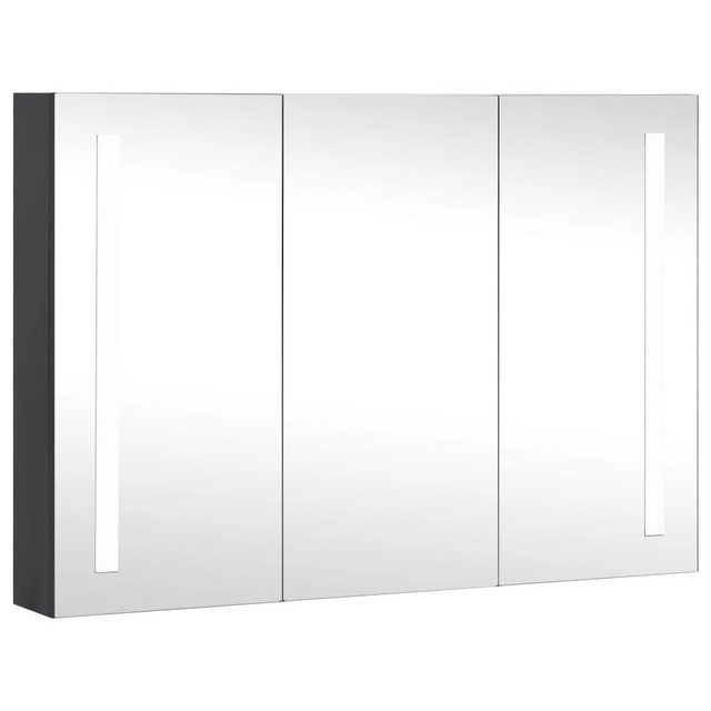 vidaXL Badezimmerspiegelschrank LED-Spiegelschrank fürs Bad 89x14x62 cm