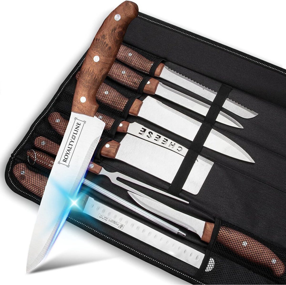 Royalty Line Messer-Set Royalty Line Messerset 9-teiliges Küchenmesserset mit, Edelstahl