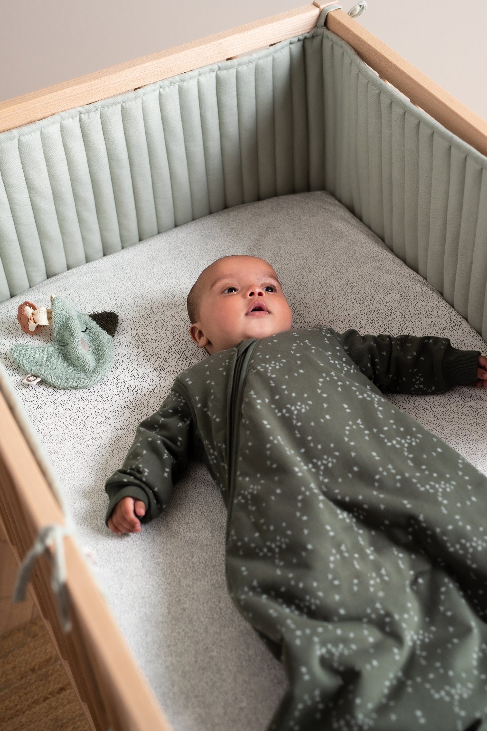 Babymatratze Bumper für den Laufstall Quilted bed bumper cot, Noppies, 35.0 cm hoch, (einteilig)