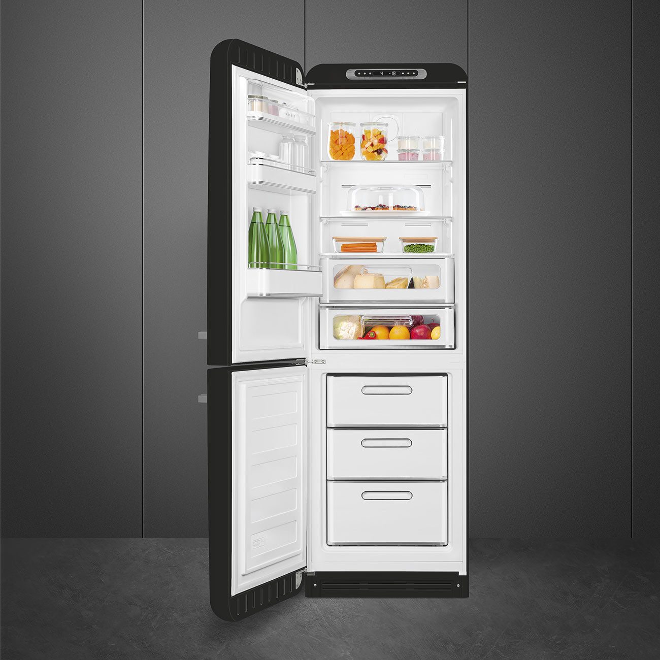 Smeg Kühl-/Gefrierkombination FAB32LBL6, 1968.0 cm hoch, 601.0 cm breit, Retro Design