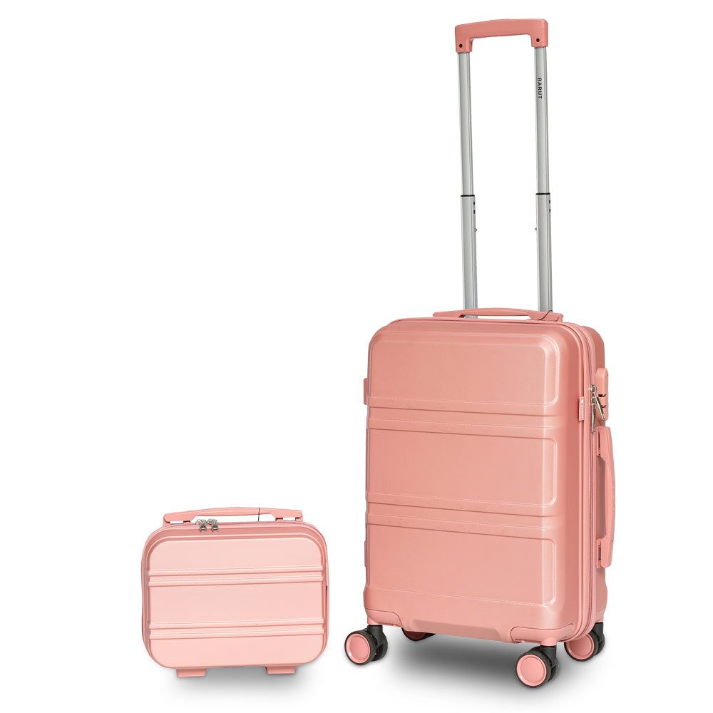 Barut Trolleyset Reisekofferset 2-teilig Modell Anubis Rosegold, 4 Rollen, (MS-19044)