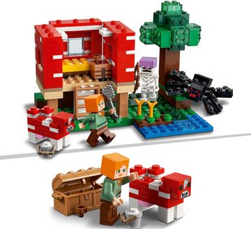 LEGO® Konstruktionsspielsteine Das Pilzhaus (21179), LEGO® Minecraft™, (272 St)