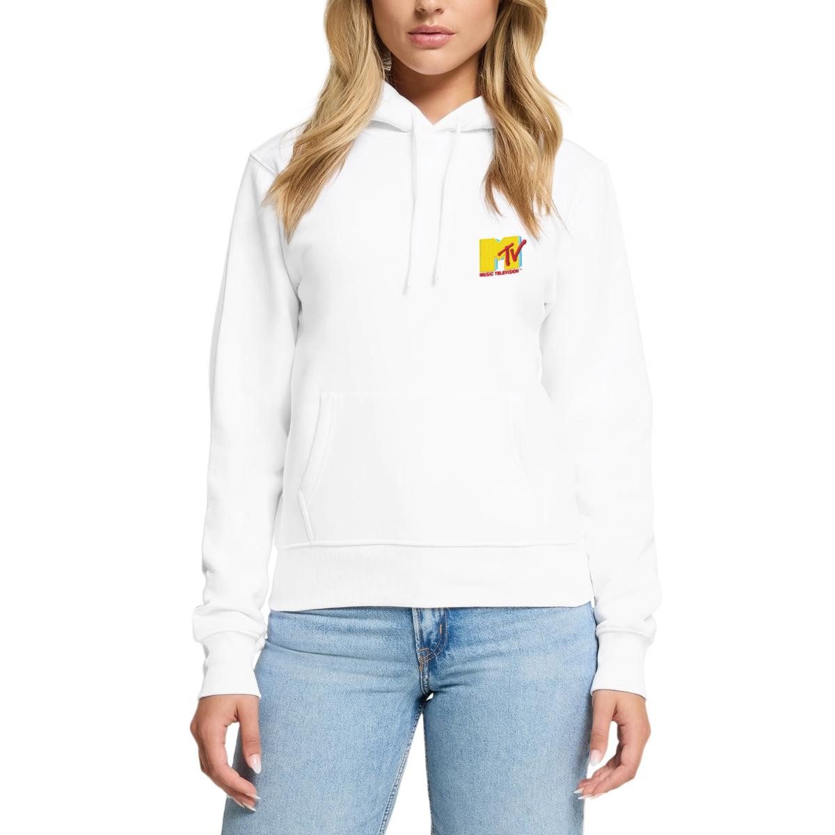 Spreadshirt Hoodie MTV Logo Als Stick-Design Damen Premium Hoodie (1-tlg)