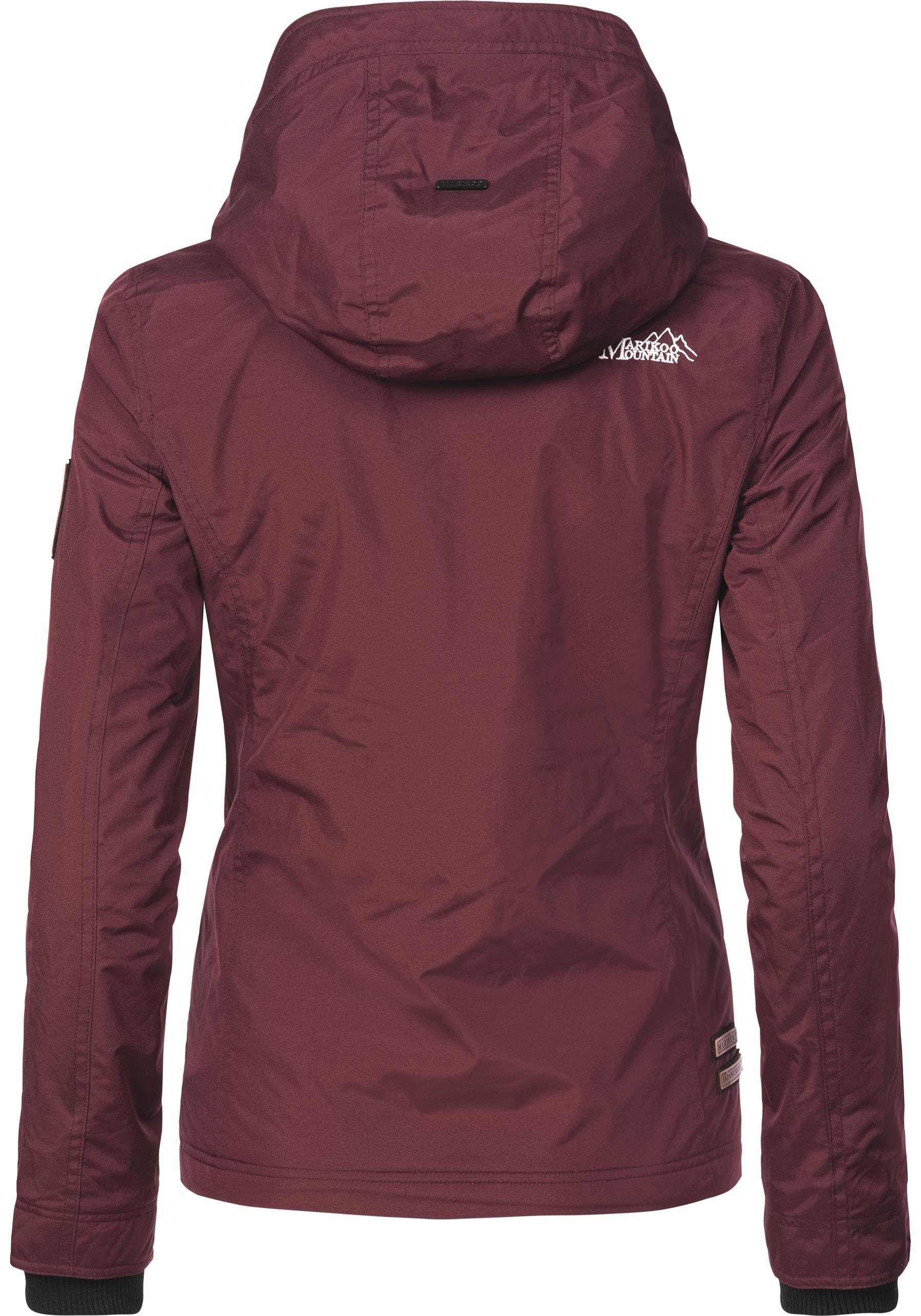Marikoo Outdoorjacke Erdbeere sportliche Funktionsjacke mit Kapuze
