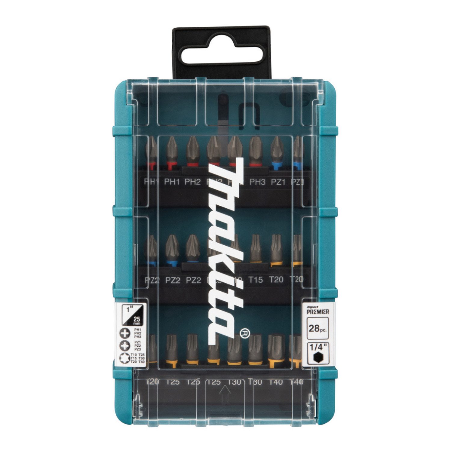 Makita Bit- und Steckschlüsselset Makita Steckschlüssel-Bit-Set Torsion 28-tlg. Impact Premier E-25068, 28-St.
