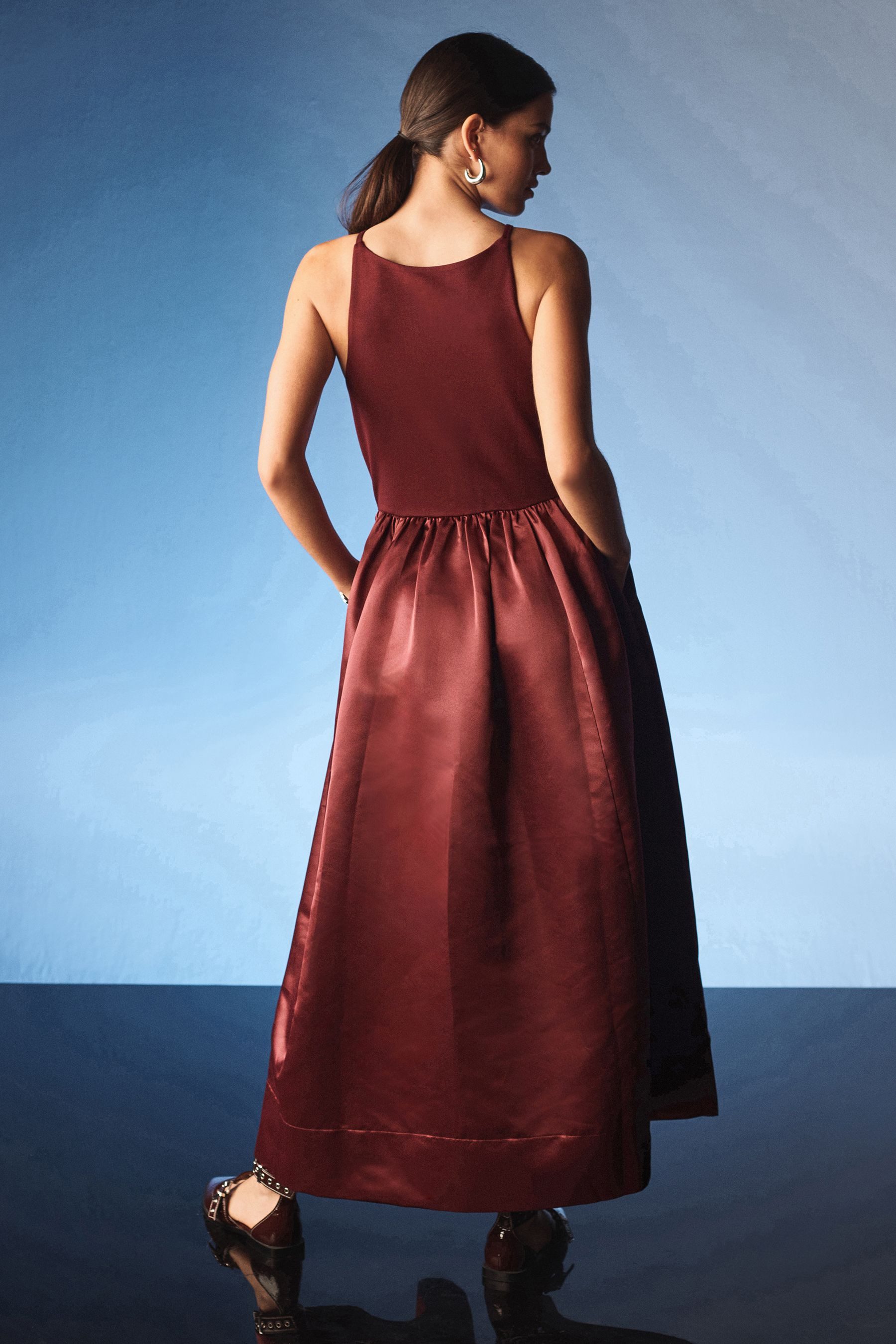 Next Partykleid Festliches Midikleid aus Jersey günstig online kaufen